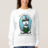 Sweatshirt KiniArt Westie Noël 1920 (Devant)