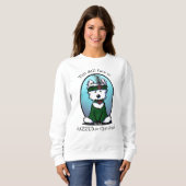 Sweatshirt KiniArt Westie Noël 1920 (Devant entier)