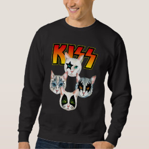 Sweatshirt Kiss Cute Chat Maman Kitten Chats Rock