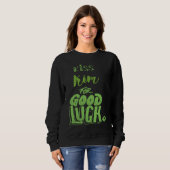 Sweatshirt Kiss Kim For Good Luck  St Patricks (Devant entier)