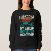 Sweatshirt Kiteboarder Landings need Improvement Kitesurfer K (Devant)