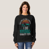 Sweatshirt Kiteboarder Random Gravity Test Falling Kitesurfer (Devant entier)