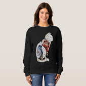 Sweatshirt Kitsune Tattoo - poony foxy classique (Devant entier)