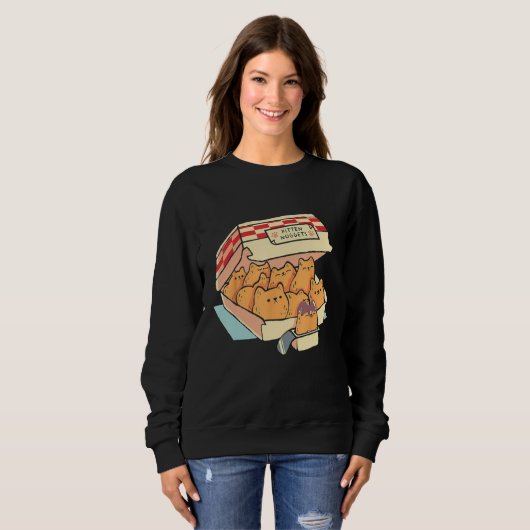 Sweatshirt Kitten Nuggets  Cat Cake Box (Devant entier)