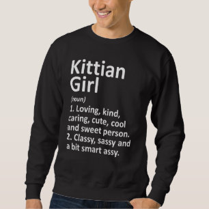 Sweatshirt Kittian Girl Saint Kitts Et Nevis Racines Country
