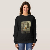 Sweatshirt Kittisaurus Kitty Et Dinosaure T Rex Shadow Cat (Devant entier)