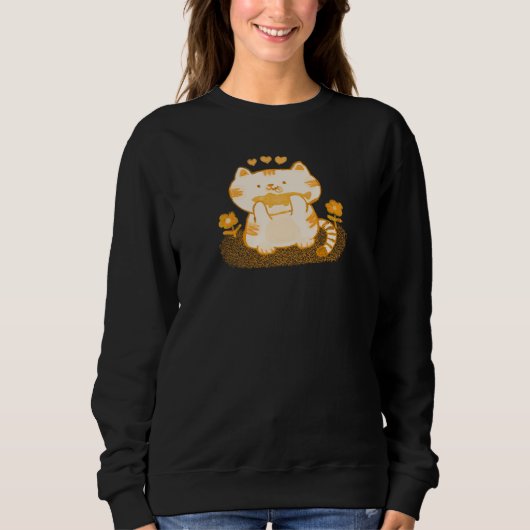 Sweatshirt Kitty et poisson (Devant)