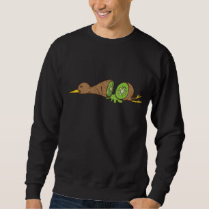 Sweatshirt Kiwi Bird tranché comme un Kiwi Fruit