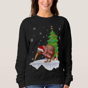 Sweatshirt Kiwi Oiseau Amant Cadeau Santa Hat Kiwi Noël