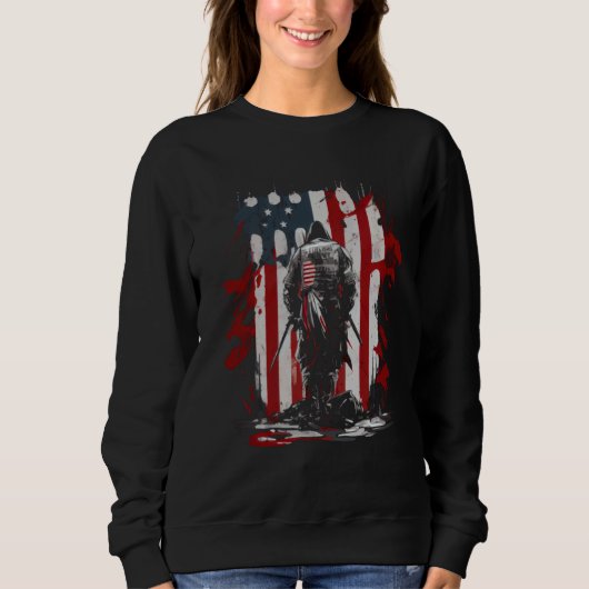 Sweatshirt Knight Templar Christian Warrior Of God Crusader (Devant)