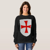 Sweatshirt Knights Templar Flag Order of Solomon's Temple app (Devant entier)
