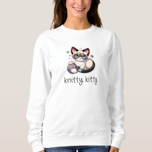 Sweatshirt Knitty Kitty (Devant)