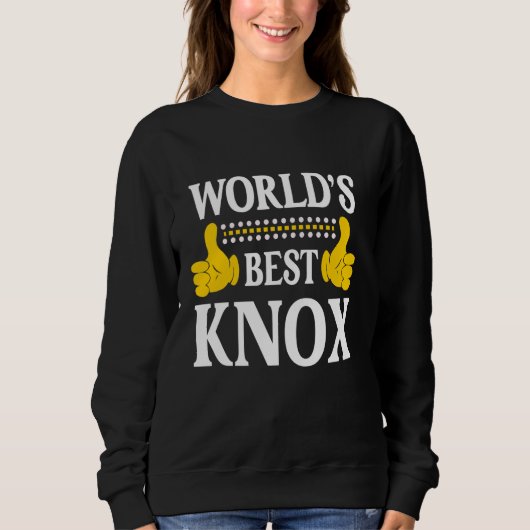 Sweatshirt Knox Nom de famille Funny Team Famille Nom de fami (Devant)