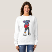 Sweatshirt Koala à Boxing avec gants de boxe (Devant entier)
