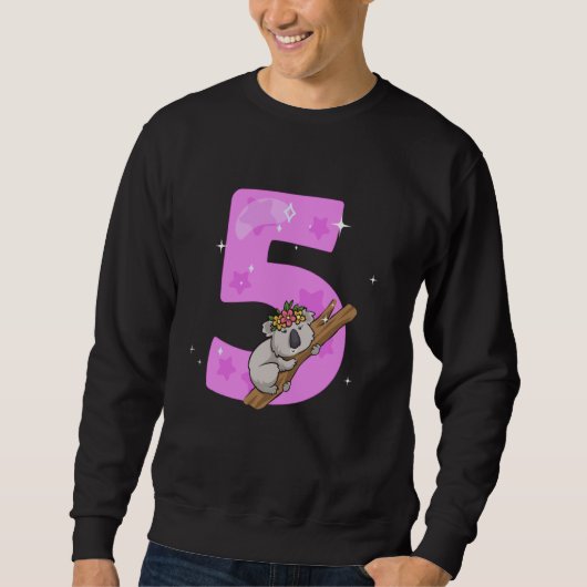 Sweatshirt Koala Bear 5 Ans 5e Anniversaire Soirée Koala Gi (Devant)