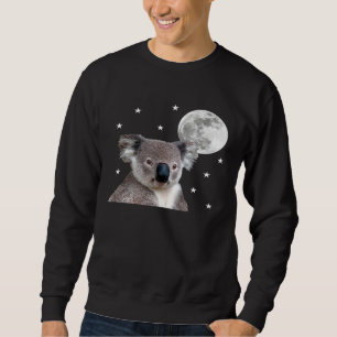 Sweatshirt Koala Bear Stars Moon Space Amour animal mignon