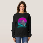 Sweatshirt Koala de coucher de soleil rétro vintage (Devant entier)