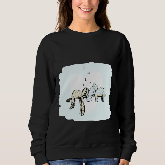 Sweatshirt Koala Et Sloth Dormissent (Devant)
