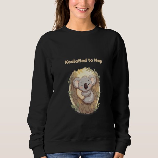 Sweatshirt *"Koalafied pour la sieste – Koala mignon endormi  (Devant)