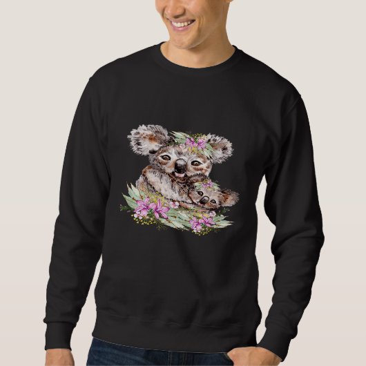 Sweatshirt Koalas aquarelle faune australienne (Devant)