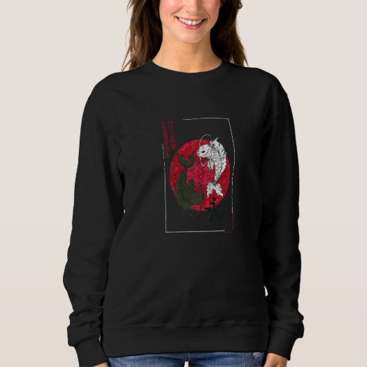 Sweatshirt Koi Balance Streetwear esthétique Mode graphique (Devant)