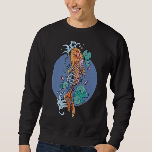 Sweatshirt Koi Carp Poisson Ornemental Japonais Idée de poiss (Devant)
