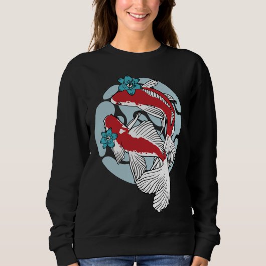 Sweatshirt Koi Fish Swnatation (Devant)