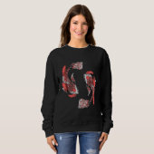 Sweatshirt Koi Fish Tourbillonnant (Devant entier)