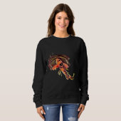Sweatshirt Koi Poisson nager seul (Devant entier)