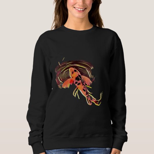 Sweatshirt Koi Poisson nager seul (Devant)