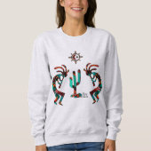 Sweatshirt Kokopelli Et Cactus (Devant)