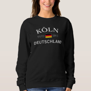 Sweatshirt Koln (Cologne) Deutschland coordonne allemand