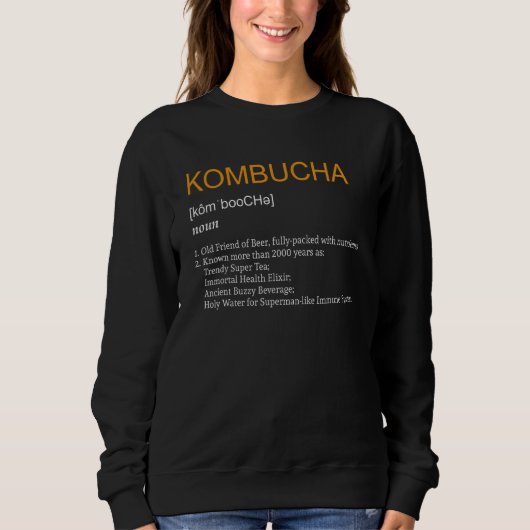 Sweatshirt Kombucha Definition Boch Tea (Devant)