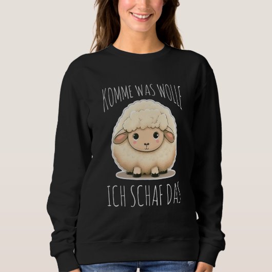 Sweatshirt Komme Was Wolle Ich Sheep The Depression Sheep (Devant)