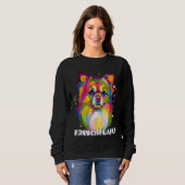 Sweatshirt Konnichihuahua  Chihuahua Humor Chiwawa Dog (Devant entier)