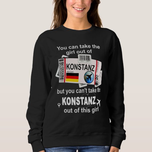 Sweatshirt Konstanz Boarding Pass Konstanz Girl Konstanz (Devant)