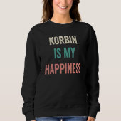 Sweatshirt Korbin Is My Happiness (Devant)