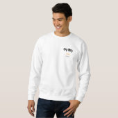Sweatshirt Korean Appa (Dad) Minimalist Typography (Devant entier)