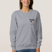 Sweatshirt Korean Eomma Mom Minimalist Hangul Typography (Devant)