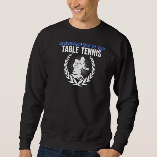 Sweatshirt Kosovo Table Tennis Kosovan Ping Pong Team Suppor (Devant)