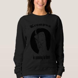 Sweatshirt Krampus Légendaire Comme Idée Perchten Masque