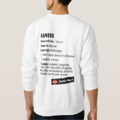 Sweatshirt Krystal célèbre (Dos)