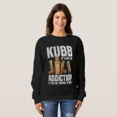 Sweatshirt Kubb Set Viking jeu d'échecs Legend Joueur Viki (Devant entier)