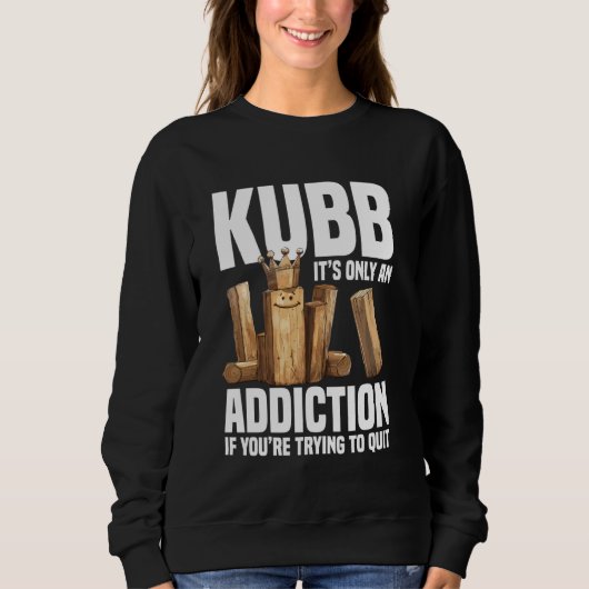 Sweatshirt Kubb Set Viking jeu d'échecs Legend Joueur Viki (Devant)