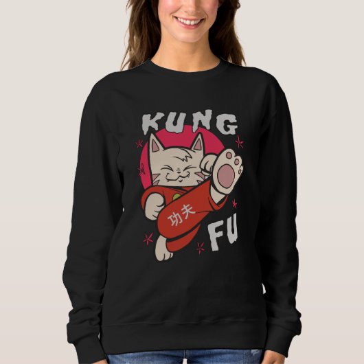 Sweatshirt Kung Fu Cat (Devant)