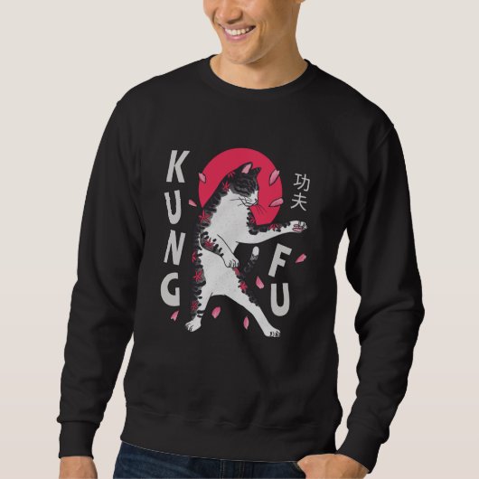 Sweatshirt Kung Fu Cat (Devant)