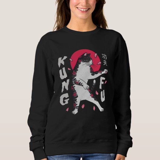 Sweatshirt Kung Fu Cat (Devant)