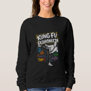 Sweatshirt Kung Fu Fashionista Retro Urban Art Martial Arts