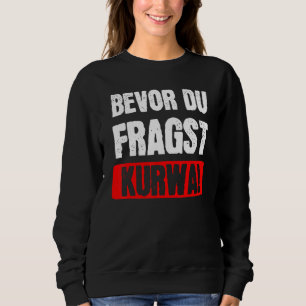 Sweatshirt Kurwa Pologne Polonais