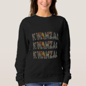 Sweatshirt Kwanzaa- Multi (noir) (Devant)